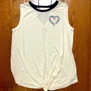 Old Navy twist front heart tank girls 10/12